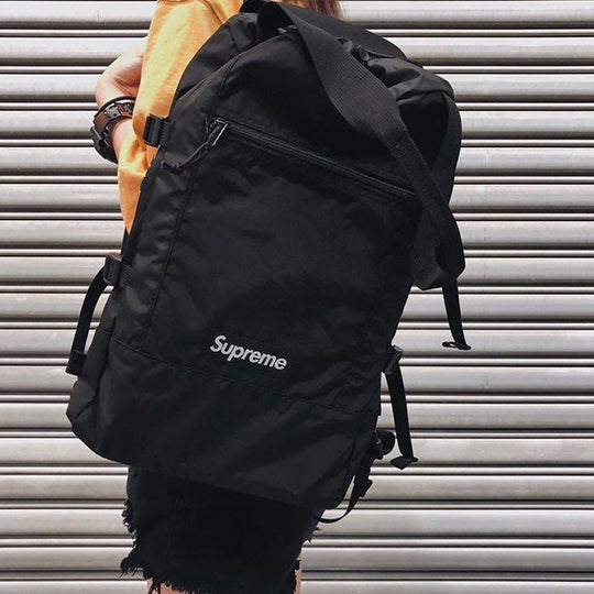 Supreme Tote Backpack 'Black White' SUP-SS19-913 - KICKS CREW