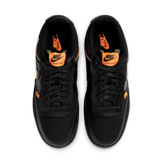 Nike Court Vision Low Premium 'Black Total Orange' CD5464-004