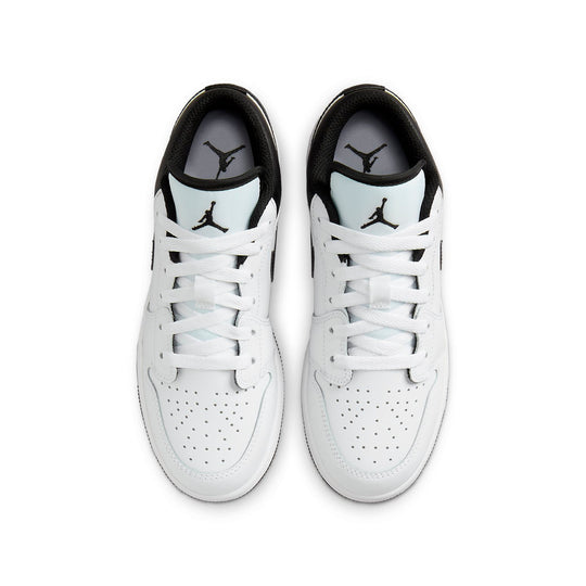 (GS) Air Jordan 1 Low 'White Black' 553560-132 - KICKS CREW