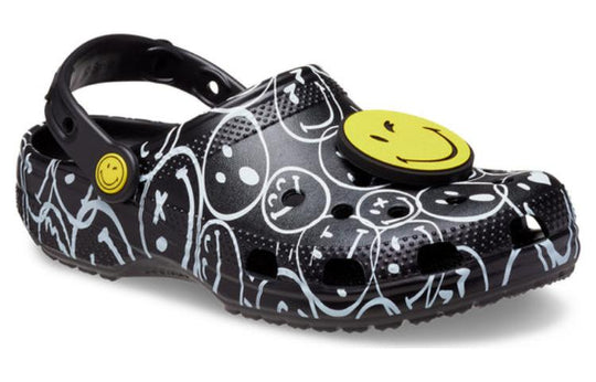 Crocs Classic Smiley World Clogs 'Black White' 207971-0C4