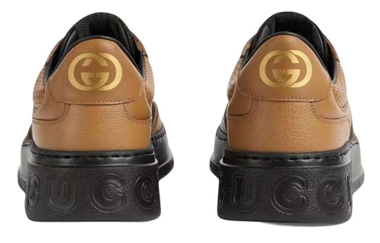 Gucci Lace Up Sneaker 'GG Embossed - Camel' 669582-AABNM-9770