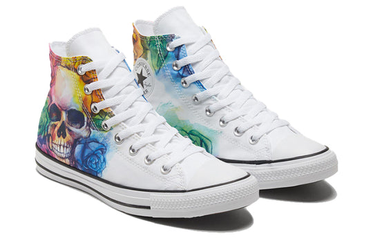 Converse Chuck Taylor All Star High Top Skull and Roses 'White' 169106F