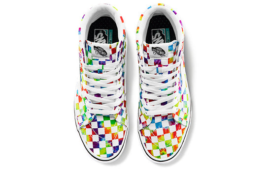 Vans Comfycush SK8-HI Checkerboard Multi-Color VN0A3WMCWWX - KICKS CREW