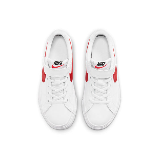 (PS) Nike Court Legacy White/Red DA5381-105-KICKS CREW