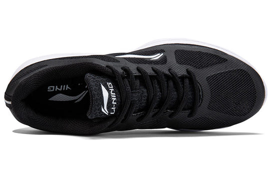 (WMNS) Li-Ning Casual Light Weight Running Shoes 'Black White' ARBQ032 ...