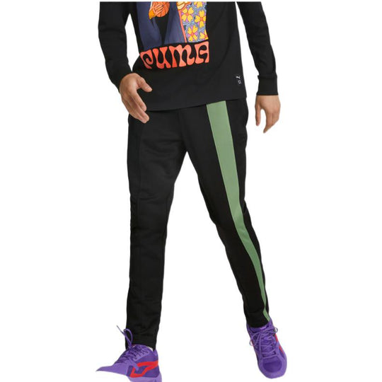 PUMA Ralph Sampson Basketball Pants 'Black Green' 532105-15