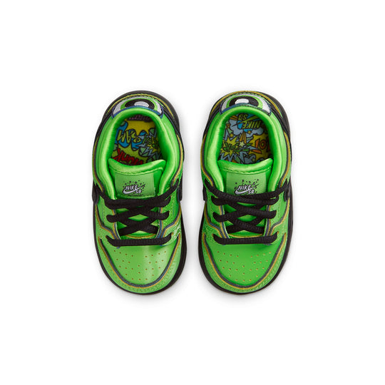 TD) Nike x The Powerpuff Girls SB Dunk Low Pro QS 'Buttercup