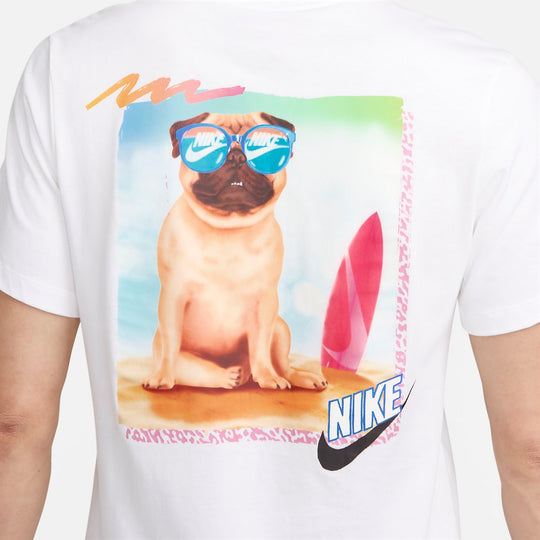 Nike Pug Logo T-Shirt 'White' FD6637-100