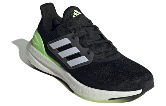 adidas PureBoost 23 Wide 'Black Green Spark' IF9657 - KICKS CREW