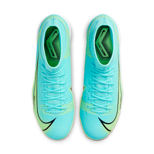 Nike Mercurial Superfly 8 Academy TF Turf Soccer Shoes 'Blue Neon Gree ...