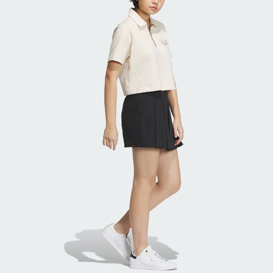 (WMNS) adidas originals Sportswear Polo Shirt 'Beige' IN1034