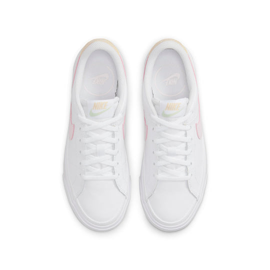 (GS) Nike Court Legacy 'White Pink Foam' DA5380-115 - KICKS CREW