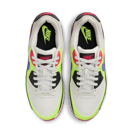 (WMNS) Nike Air Max 90 'Volt Light Bone Ultramarine' DH8010-003 - KICKS ...