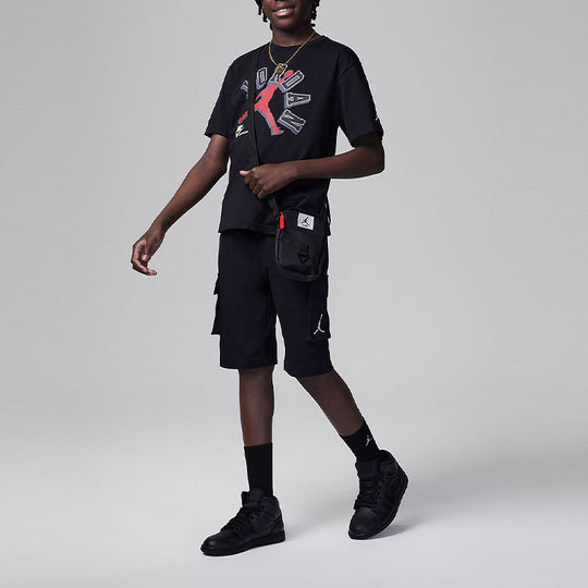 (GS) Air Jordan Cargo Shorts 'Black' FV2634-010-KICKS CREW