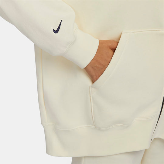 (WMNS) Nike Sportswear Essential Fleece Jacket 'Beige' FV8445-113-KICKS ...