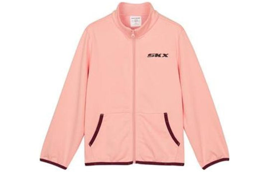 (GS) Skechers SKX Logo Printed 3-In-1 Jacket Suit 'Pink Burgundy' L321G104