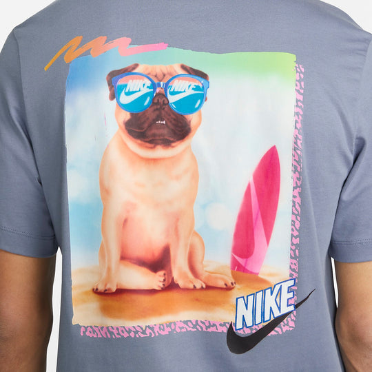 Nike Pug Logo T-Shirt 'Blue' FD6637-493