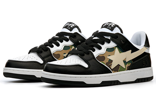 A BATHING APE Sk8 Sta 'Black Beige' 1I70-191-006-BLACK - KICKS CREW