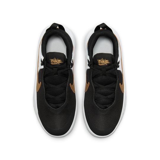 (GS) Nike Team Hustle D10 'Black Metallic Gold' CW6735-002