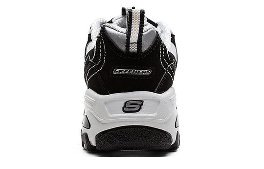 (WMNS) Skechers D Lites Low-Top Daddy Shoes Black 99999720-BKW