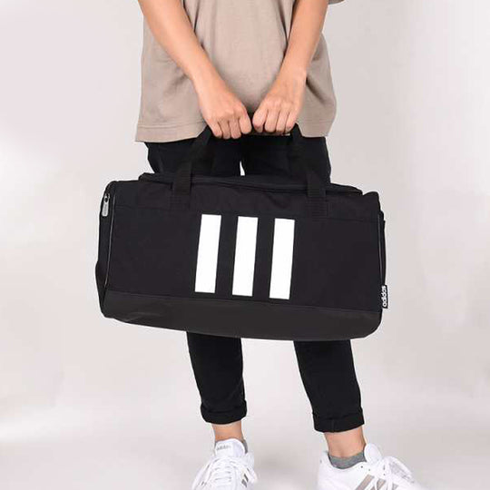 adidas 3-Stripes Duffel Bag Small 'Black White' GE1237