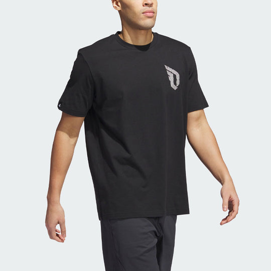 adidas Damian Lillard Graphic Tee 'Black' II7789