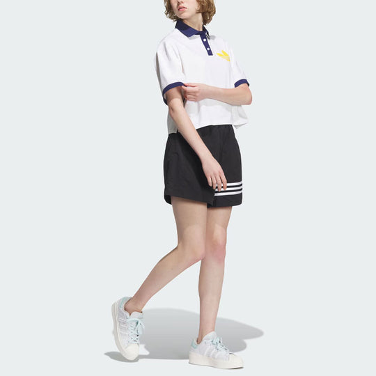 (WMNS) adidas originals Varct Polo Shirt 'White Navy' IU4768