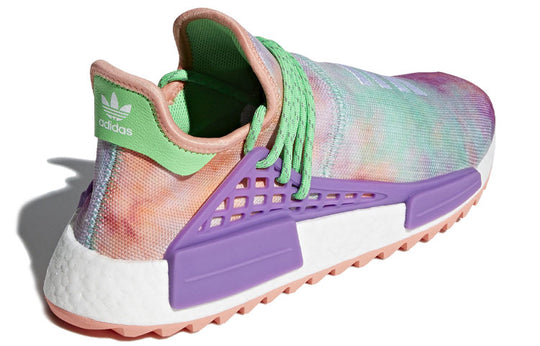 Adidas Pharrell x NMD Shoes 'Chalk Coral Flash Green-Lab Purple