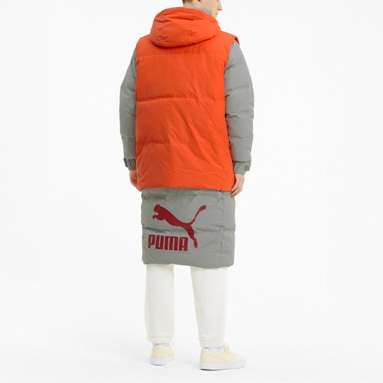 PUMA Layer Down Jacket 'Grey Orange' 598317-84