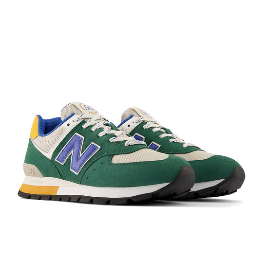 New Balance 574 Rugged Green Royal Blue Ml574dvg Kicks Crew