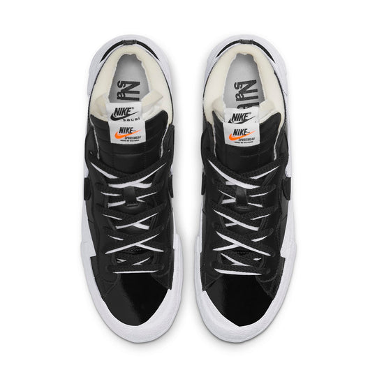 Nike sacai x Blazer Low 'Black Patent' DM6443-001 - KICKS CREW