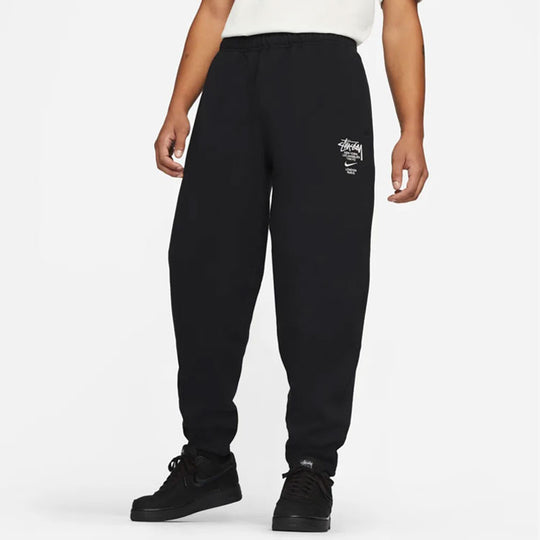 Stussy x Nike NRG ZR Fleece Pants 'Black' DC4228-010 - KICKS CREW