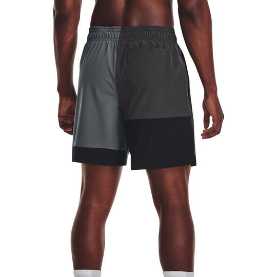 Under Armour Curry Woven 7 inch Basketball Shorts 'Black Grey' 1377306 ...