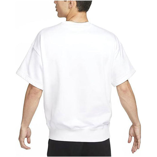 Nike Solo Swoosh Men's Short Sleeve French Terry Top 'White' DX0881-10 ...