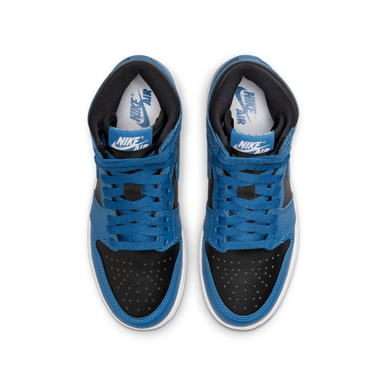 GS) Air Jordan 1 Retro High OG 'Dark Marina Blue' 575441-404-KICKS ...