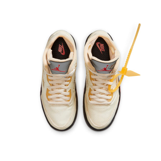 (PS) Off-White x Air Jordan 5 Retro SP 'Sail' CV4827-100