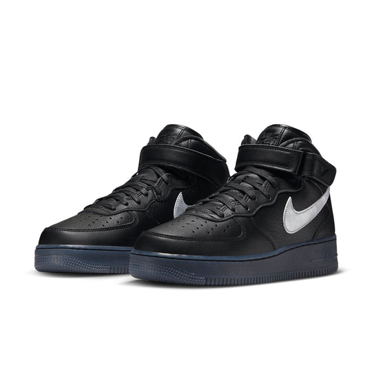 Nike Air Force 1 Mid Premium 'Black Metallic Silver' DX3061-001