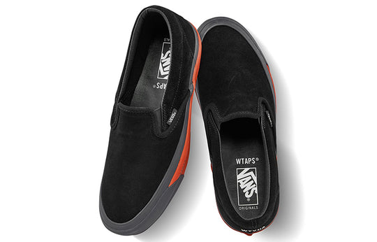 Vans WTAPS x Og Classic Slip-On Lx 'Black Red' VN0A45JK20E - KICKS CREW