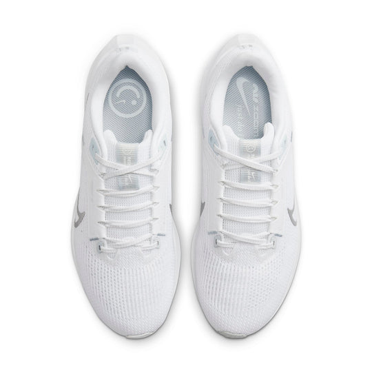 (WMNS) Nike Air Zoom Pegasus 40 'White Metallic Silver' DV3854-101 ...