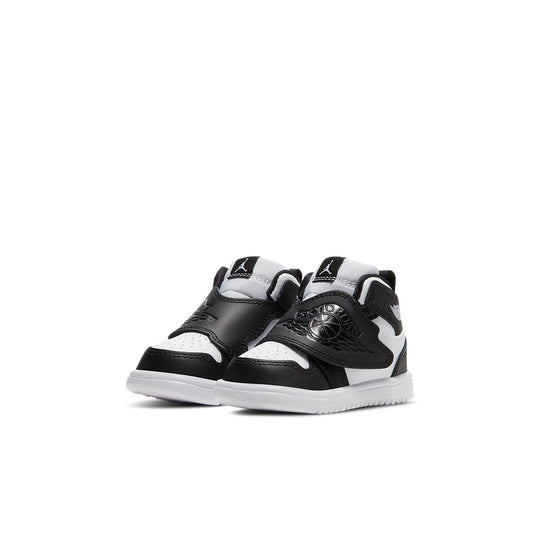 (TD) Air Jordan 1 Sky Black/White BQ7196-010 Infant/Toddler Shoes  -  KICKS CREW