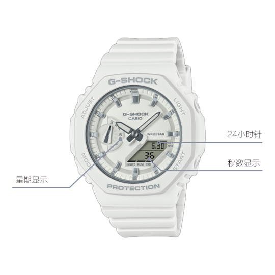 CASIO G-Shock Analog-Digital 'White' GMA-S2100-7AJF