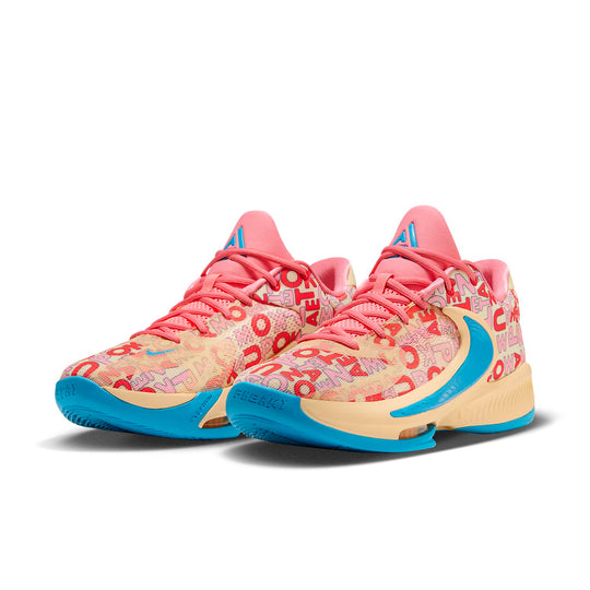 Nike Zoom Freak 4 EP 'Letter Bro Coral' FB9504-200-KICKS CREW