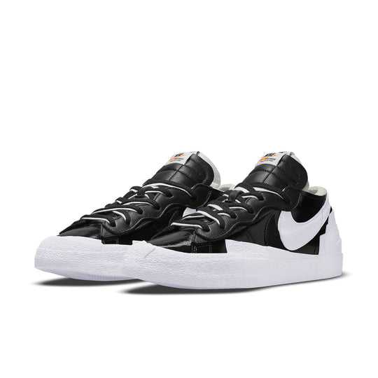 Nike sacai x Blazer Low 'Black Patent' DM6443-001-KICKS CREW