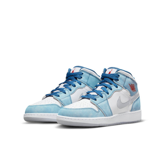 (GS) Air Jordan 1 Mid SE 'French Blue' DR6235-401 - KICKS CREW