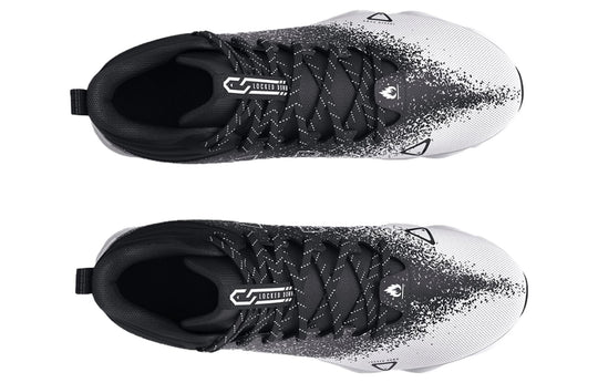 Under Armour Spotlight Franchise 2.0 RM Football Cleats 'Black White ...