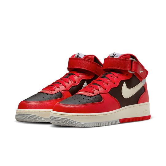 Air force 1 mid lv8 red and clearance black