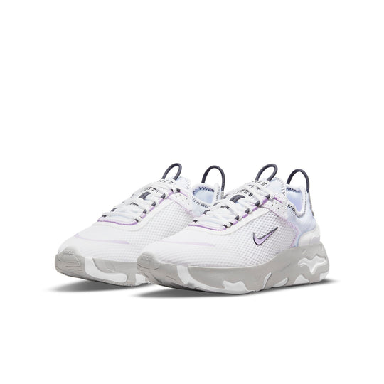 (GS) Nike React Live 'White Purple Gray' CW1622-102-KICKS CREW