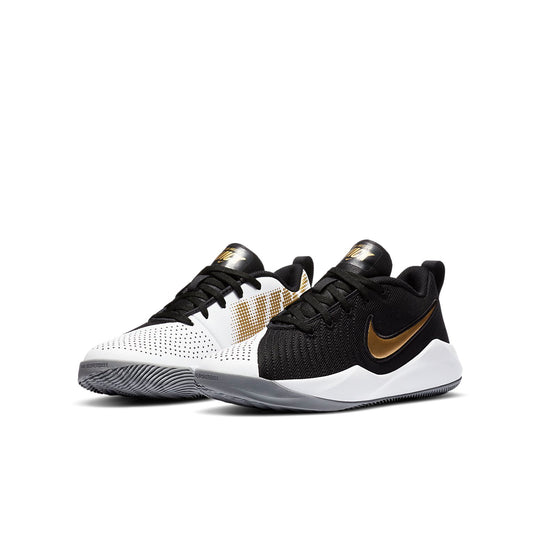 (GS) Nike Team Hustle Quick 2 'Black Gold' AT5298-010 - KICKS CREW