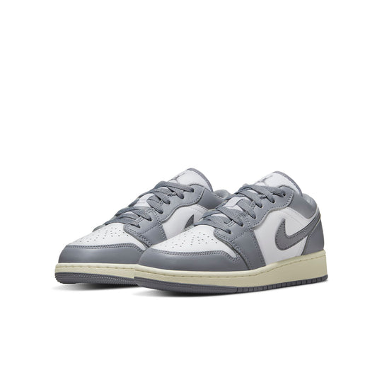 GS) Air Jordan 1 Low 'Vintage Grey' 553560-053 - KICKS CREW