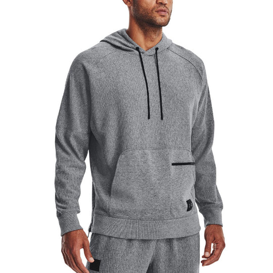 Under Armour Ottoman Fleece Hoodie 'Grey' 1373878-001-KICKS CREW